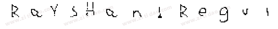 RaysHand Regular字体转换